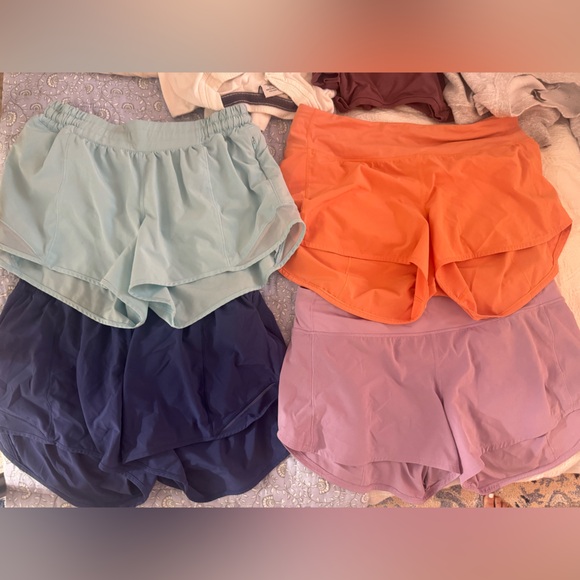 lululemon athletica Pants - lululemon athletica Women's Running Shorts - Mint, Orange, Navy, Lavender